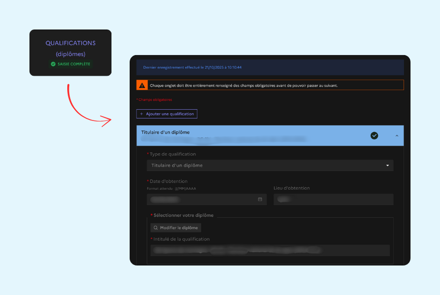 Formulaire qualifications EAPS - Fiind Sport