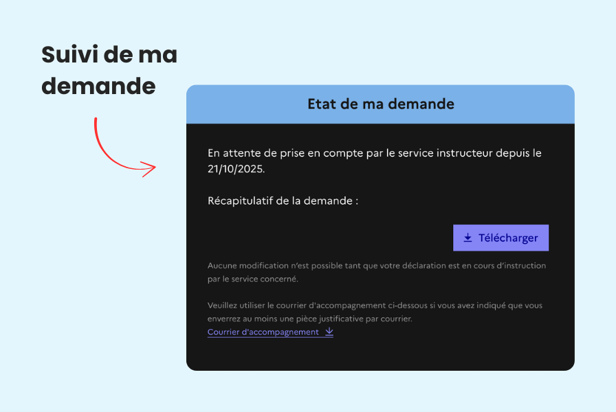 Suivi de ma demande EAPS - Fiind Sport