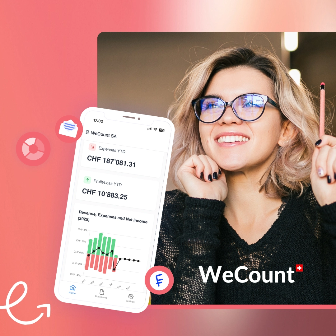 Illustration de WeCount, notre partenaire comptabilité en ligne, Suisse - Fiind Sport