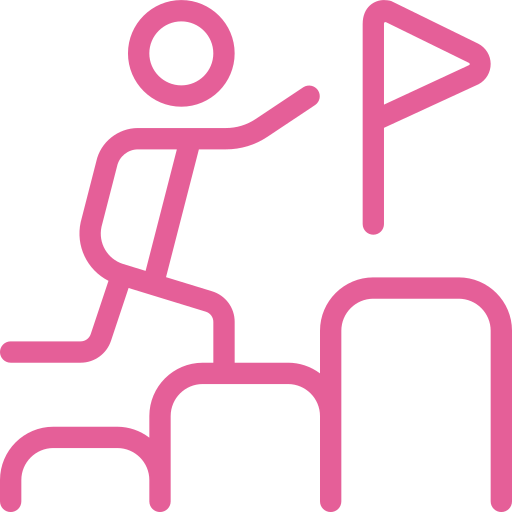 Icône représentant l'objectif et le plan de carrière - Fiind Sport